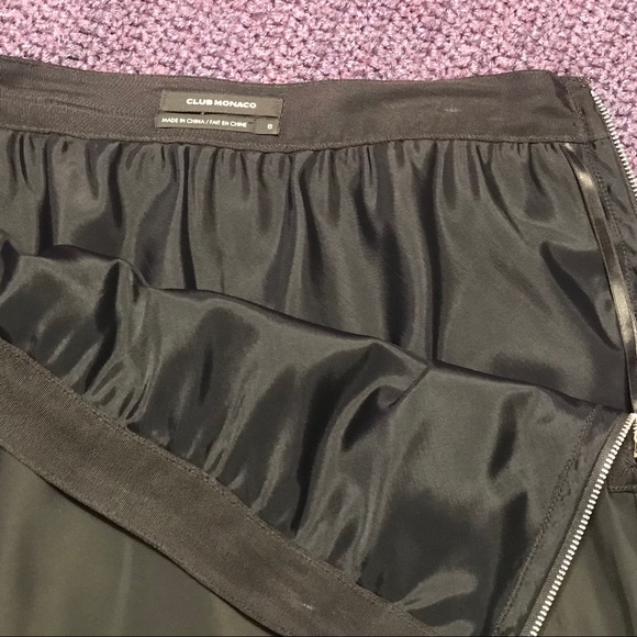 EUC Club Monaco black side zip skirt sz 8 - Picture 3 of 8
